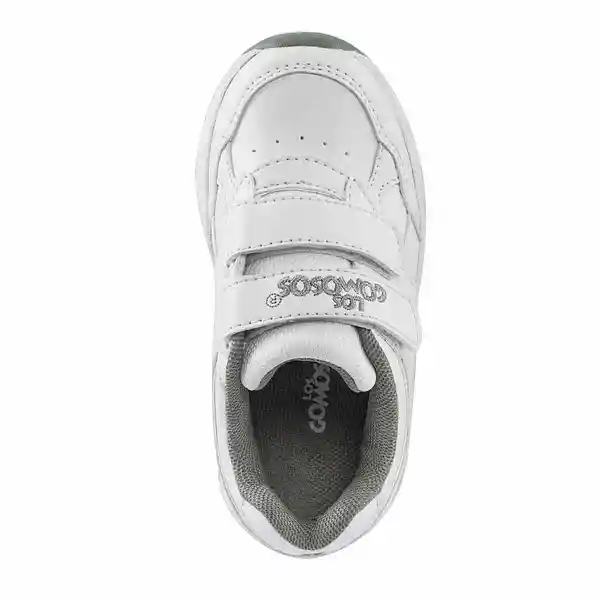 Los Gomosos Tenis Gomyschool New Unisex  Blanco y Gris Talla 30