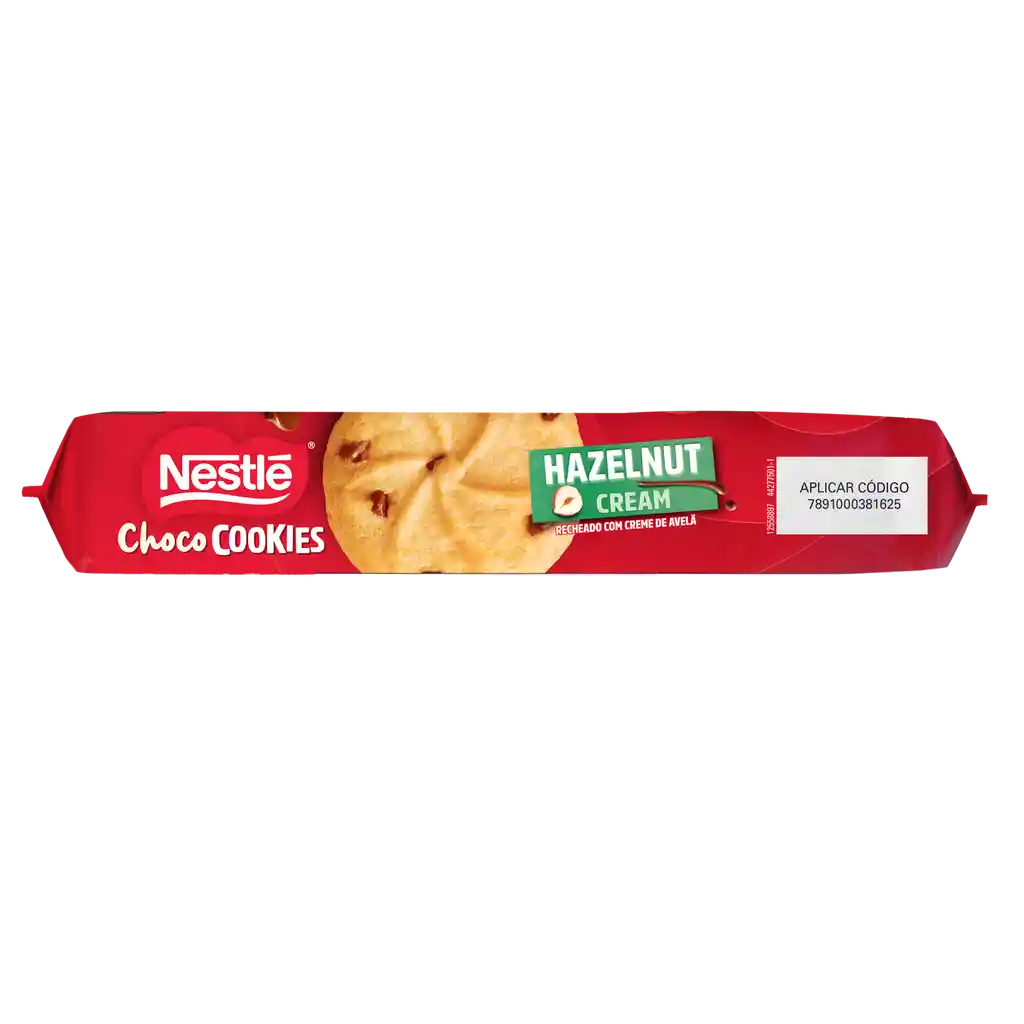 Galletas Choco Cookies NESTLÉ rellenas de avellana y chips x 120g