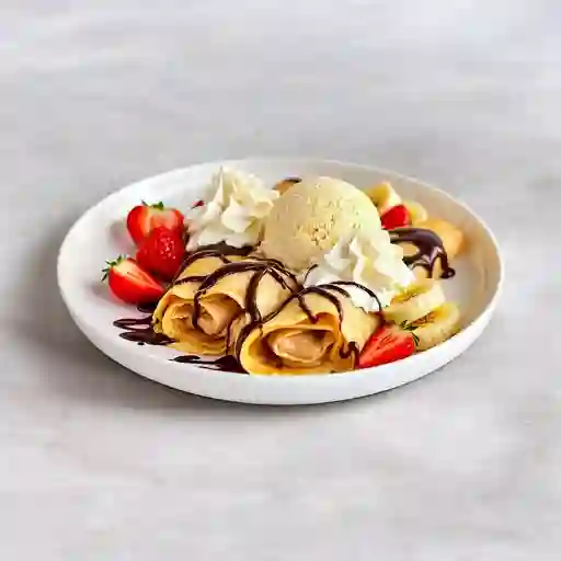 Crepes Con Crema De Avellana