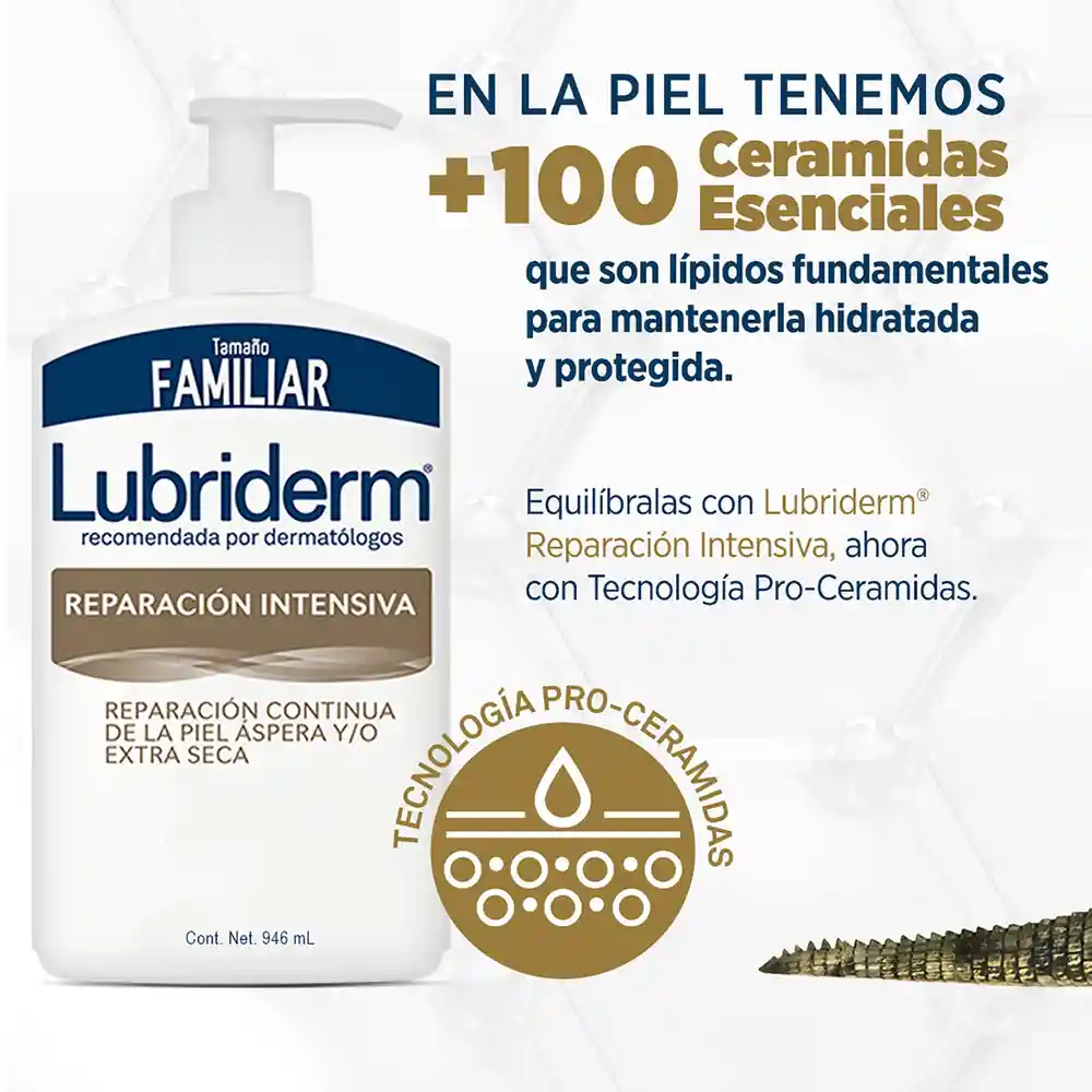 Crema Corporal LUBRIDERM Reparacion Intensiva 946 ML