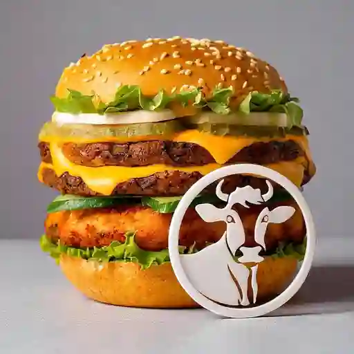 Hamburguesa Mixta (pollo y Res)
