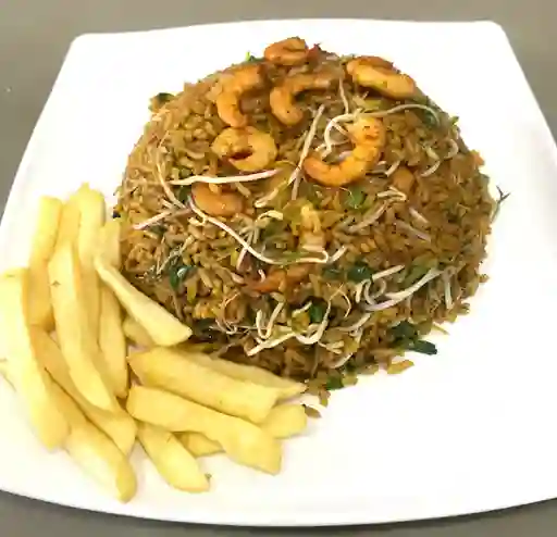 Arroz de Camarones Al Ajillo