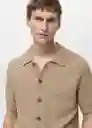 Camisa Pierola Beige Talla M Hombre Mango