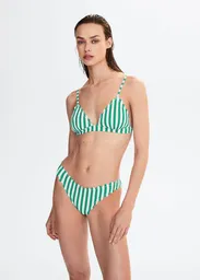 Braga Ondita Verde Pastel Talla L Mujer Mango