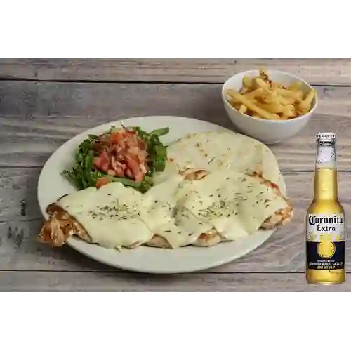 Combo Pechuga Ingeniera + Cerveza Coronita Bot. 210ml