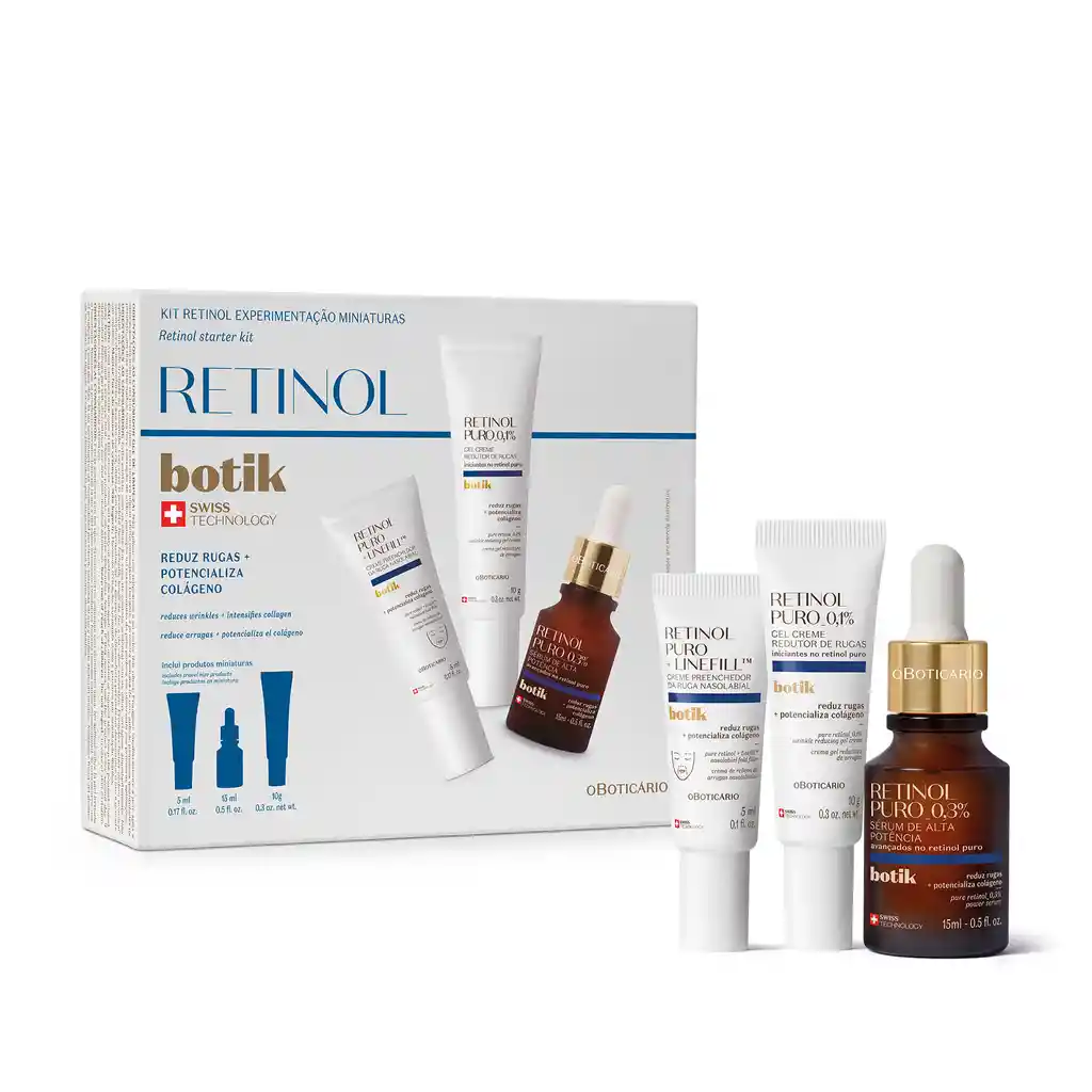 Kit de Inicio - Botik Retinol Puro (3 Artículos)