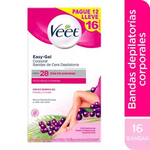 Veet Bandas de Cera Depilatoria Para Piel Normal