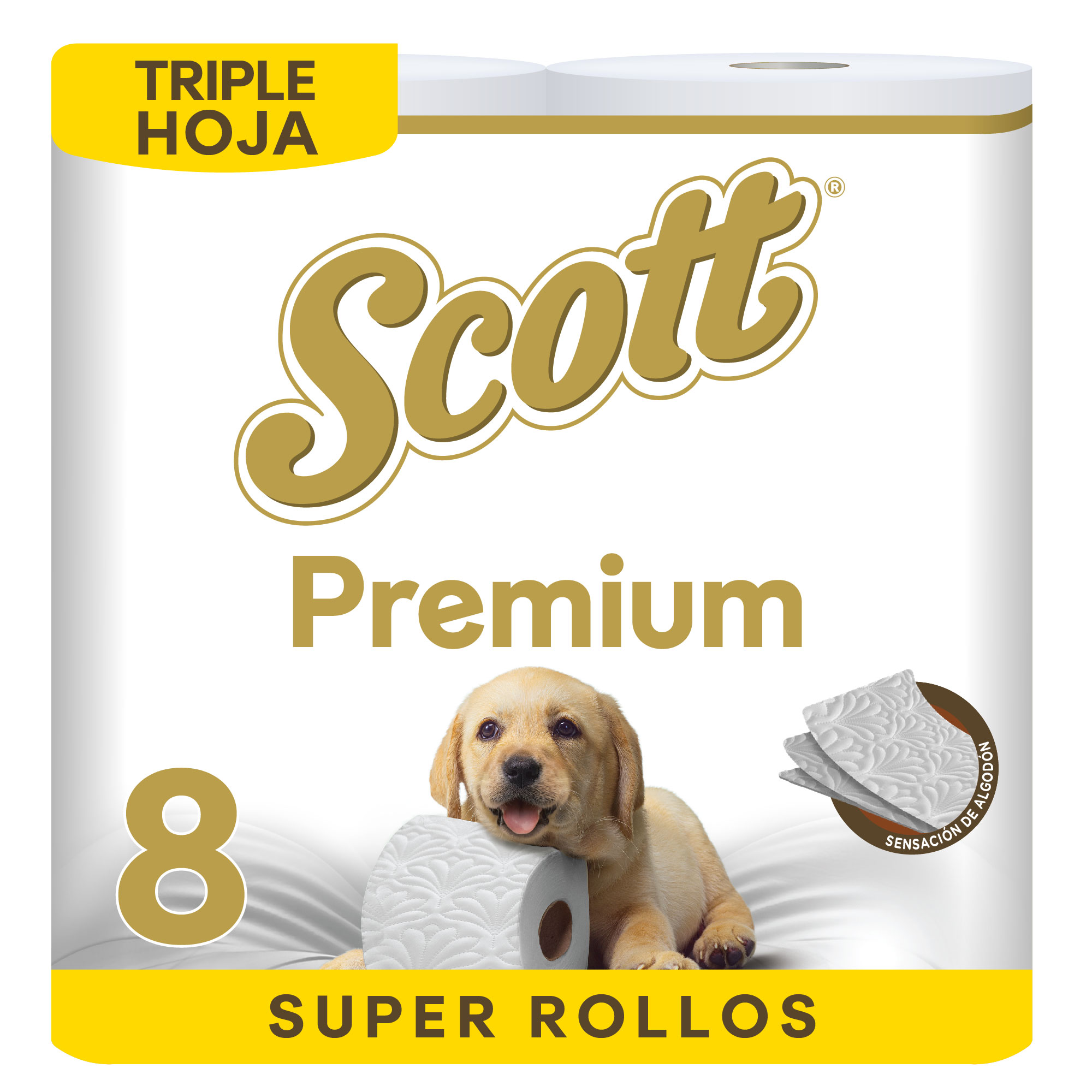 Papel Higiénico Scott Premium 40m - 8 rollos