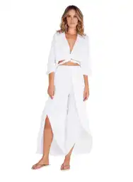 Salida de Baño Pantalon Fiory S-blanco