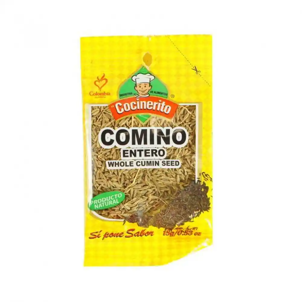 El Cocinerito Condimento Comino Entero