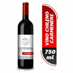 Leyenda Vino Tinto Carmenére