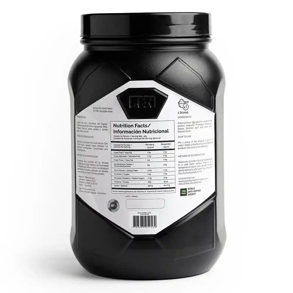 Proteína Fhn Nutrition Bulk Gainer Chai