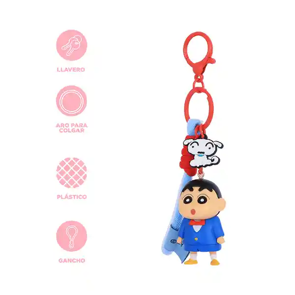 Llavero Shinnosuke Nohara Uniforme Serie Crayon Shinchan Miniso