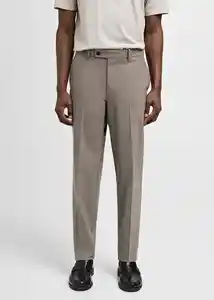 Pantalón Breda Beige Talla 38 Hombre Mango