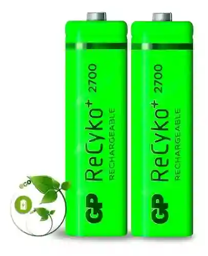 Gp Baterías/pilas Recargables Recyko Rechargable 2700 Series 2xaa 2700mah Verde