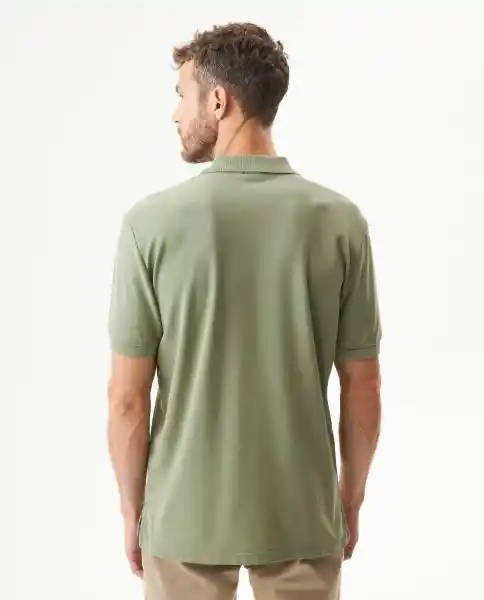 Camiseta Polo Classic Masculino Verde Oleo Medio T L Chevignon