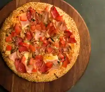 Pizza salami en salsa napofiore