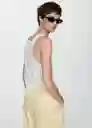 Top Bobar Blanco Talla S Mujer Mango