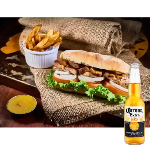 Combo Sandwich Pollo + Corona 330 ml