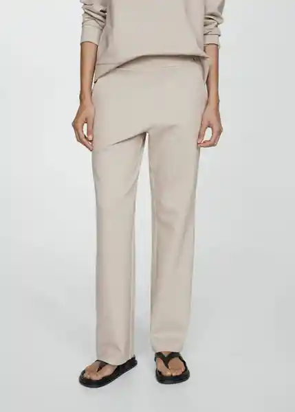 Pantalón Florida Piedra Talla XS Mujer Mango