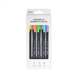 Miniso Set de Esferos de Gel Multicolor 0.4 mm