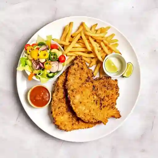 Empanizado Y Chips Carnivoro
