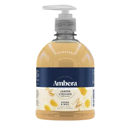Ambera Jabón Líquido Manos Avena Miel