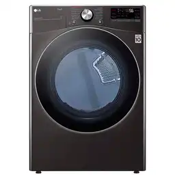 Secadora Lg Carga Frontal Turbo Steam Negra Df22bv2sr