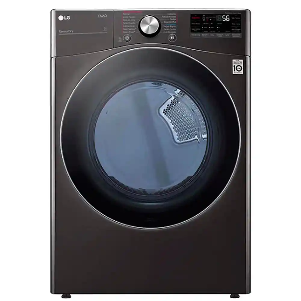 Secadora Lg Carga Frontal Turbo Steam Negra Df22bv2sr