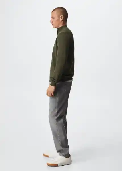 Cardigan Tenc Khaki Talla Xxl Hombre Mango