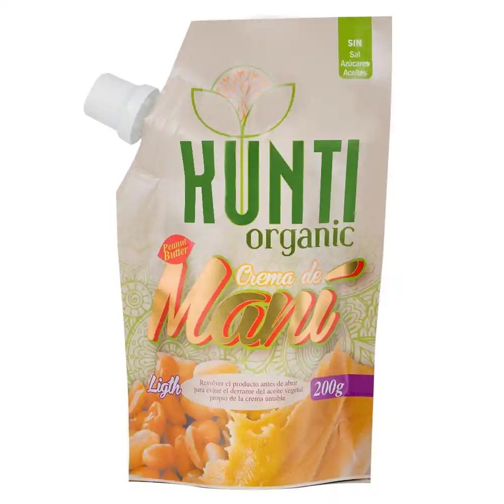 Kunti Organic Crema de Maní Light