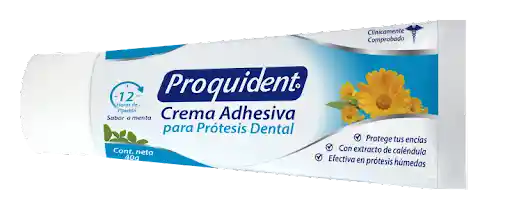 Proquident Crema Adhesiva para Prótesis Dental Sabor a Menta