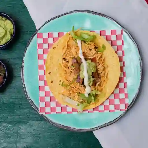 Taco con pollo x3