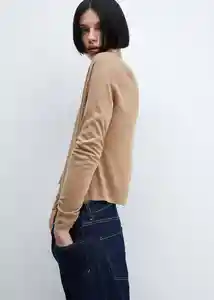 Buzo Jersey Lucca Camel Talla L Mujer Mango