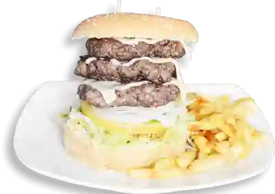 Hamburguesa Triple Mega
