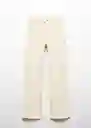 Jean Sienna Offwhite Talla 50 Mujer Mango