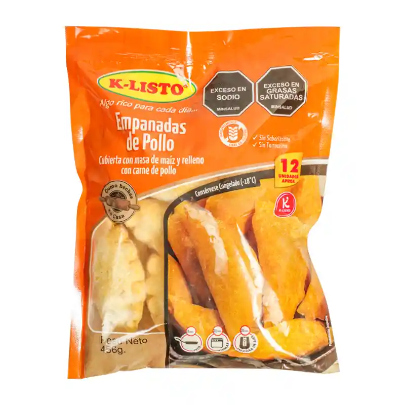 K'Listo Empanadas de Pollo Pack 12 x 38g