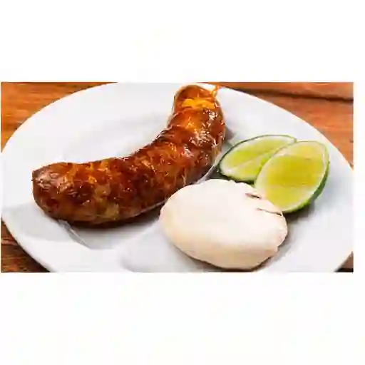 1 Chorizo+papas+patacón+arepa+ coca-cola