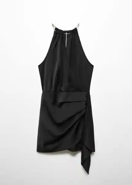 Vestido Chain-X Negro Talla L Mujer Mango