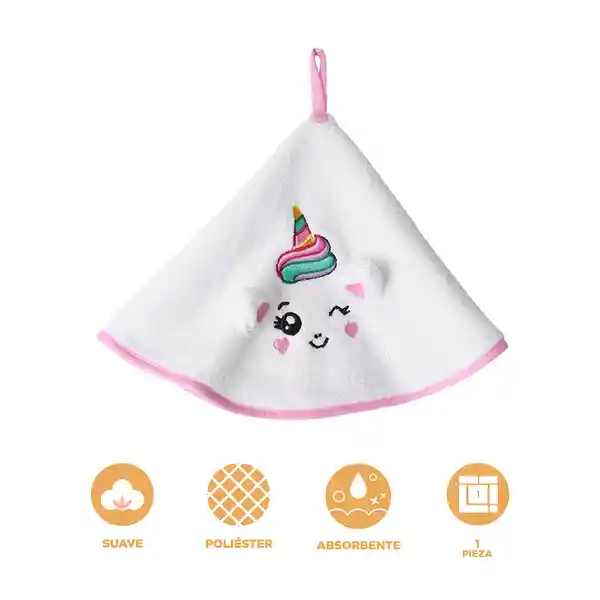 Toalla Para Manos de Unicornio 3D Serie Mis Pastelitos Miniso