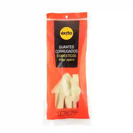 Guantes Corrugados Domésticos Mejor Agarre Talla S 7-7 1/2 Exito 