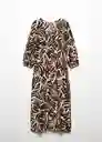 Vestido Claudie Offwhite Talla XS Mujer Mango
