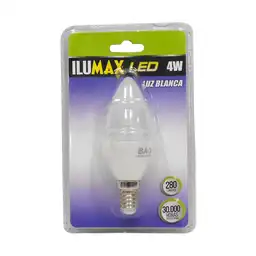 Ilumax Bombillo Led Velita 4W Luz Blanca E14 30000 Hora