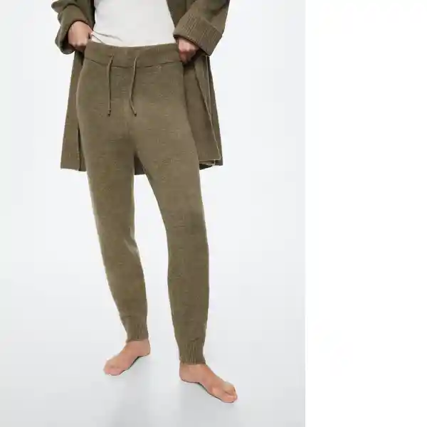 Pantalón Pijama Susi Khaki Talla M Mujer Mango