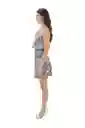 Vestido Corto Aires Del Trópico Negro Shine On