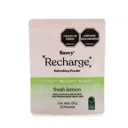 Recharge Refreshing Lemon - Savvy Doypack 20 Uds