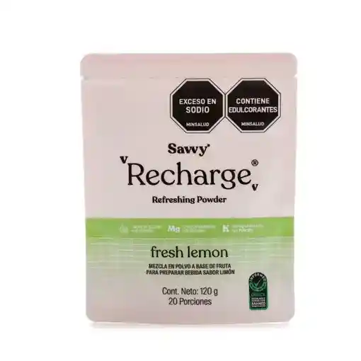 Recharge Refreshing Lemon - Savvy Doypack 20 Uds