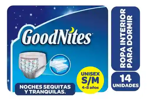GoodNites Ropa Interior para Dormir Unisex Talla S/M