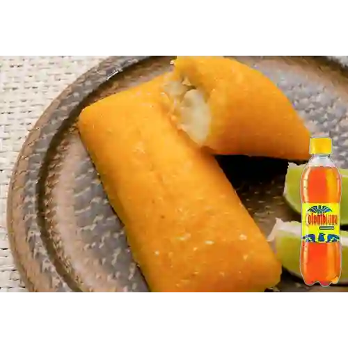 Combo Empanada Queso Pollo + Colombiana 400 ml