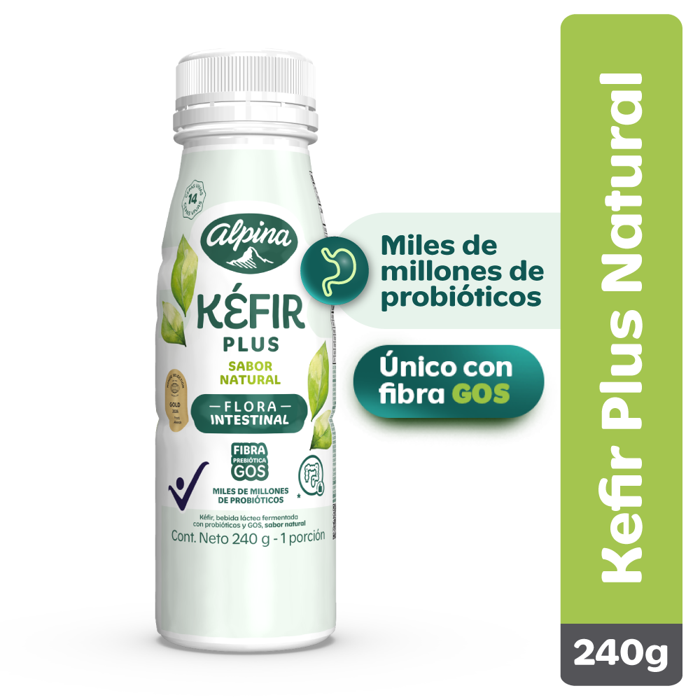 Kéfir Plus Alpina sabor natural 240g